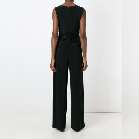 Norma Kamali Black Sleeveless Wide Leg Jumpsuit Size XS - Picture 5 of 12